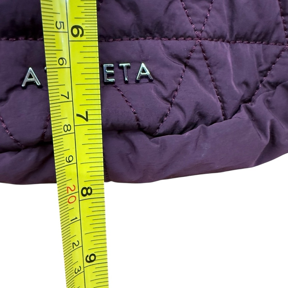 Athleta Deep Purple Quilted Crossbody Bag Like New - Picture 5 of 9